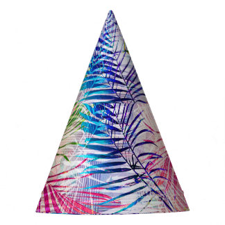 Chapeaux De Fêtes Motif de basculement Feuilles d'aquarelle Abstrait