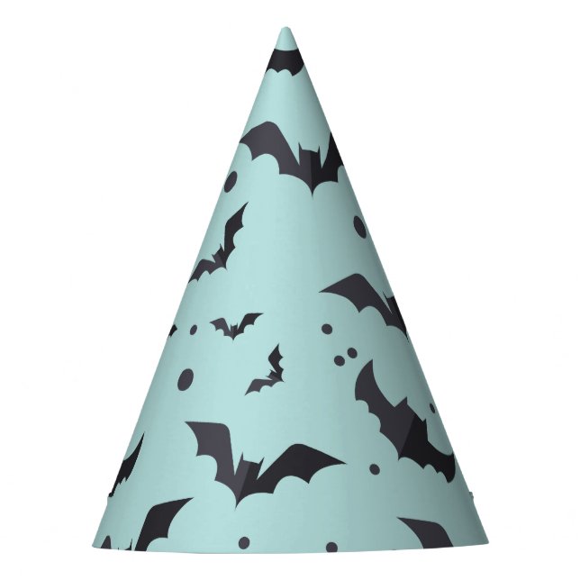Chapeaux De Fêtes Motif de chaume verte d'Halloween (Devant)