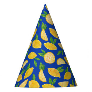 Chapeaux De Fêtes Motif de citron méditerranéen