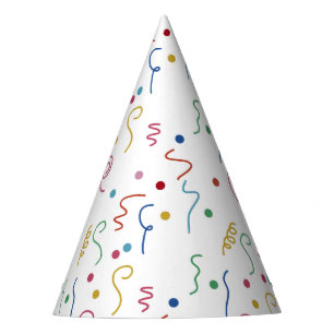 Chapeaux De Fêtes Motif de Confettis de Fête Colorés