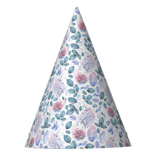 Chapeaux De Fêtes Motif de cristaux et de roses de licorne