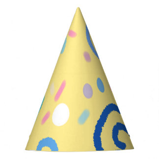 Chapeaux De Fêtes Motif de fête avec confettis pastel