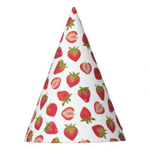 Chapeaux De Fêtes Motif de fraise