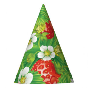 Chapeaux De Fêtes Motif de fraises