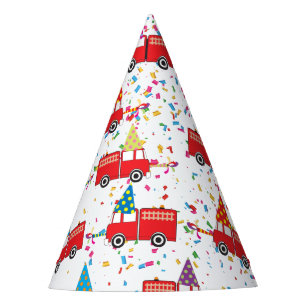 Chapeaux De Fêtes Motif de la Fête du Camion Rouge