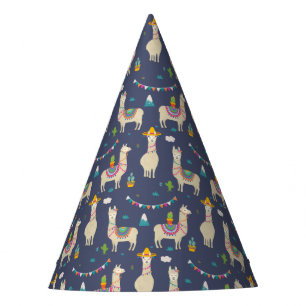 Chapeaux De Fêtes Motif de lama de célébration