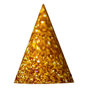 Chapeaux De Fêtes Motif de Parties scintillant or brillant