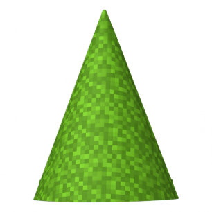 Chapeaux De Fêtes Motif de pixel vert Rétro 8 bits de jeu
