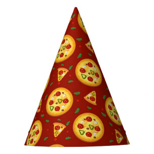 Chapeaux De Fêtes motif de pizza cool papier