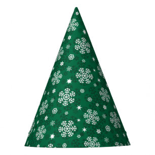 Chapeaux De Fêtes Motif de Snowflakes sur le Casquette du Parti Vert