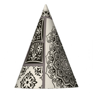 Chapeaux De Fêtes Motif de tuile islamique Majolica