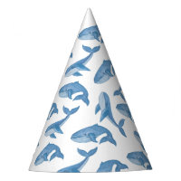 Motif des baleines bleues de Kawaii Cute.