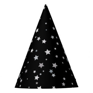 Chapeaux De Fêtes Motif des étoiles d'argent mignonnes   Toute coule