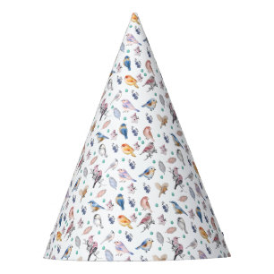 Chapeaux De Fêtes Motif des oiseaux de printemps