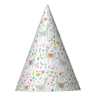 Chapeaux De Fêtes Motif en pastel mignon de lama