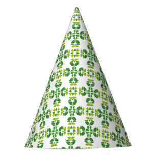 Chapeaux De Fêtes Motif Feuille, Motif De Feuilles, Feuilles Verts