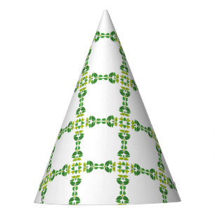 Chapeaux De Fêtes Motif Feuille, Motif De Feuilles, Feuilles Verts