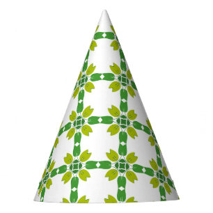 Chapeaux De Fêtes Motif Feuille, Motif De Feuilles, Feuilles Verts