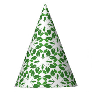 Chapeaux De Fêtes Motif Feuille, Motif De Feuilles, Feuilles Verts