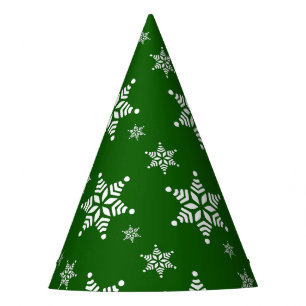 Chapeaux De Fêtes Motif flocon de neige, flocons de neige blancs, ne