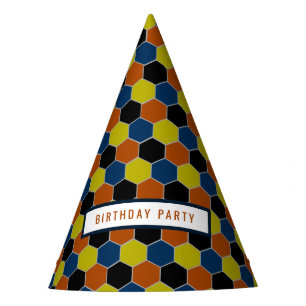 Chapeaux De Fêtes Motif géométrique lumineux, fête d'anniversaire mo