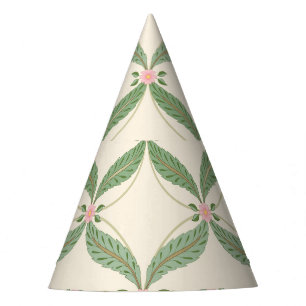 Chapeaux De Fêtes Motif Grille Fleurs Feuilles simples