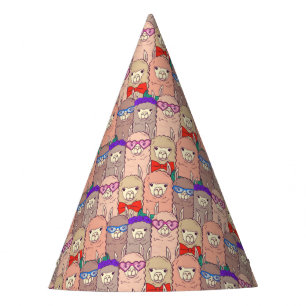 Chapeaux De Fêtes Motif habillé à la mode de lama