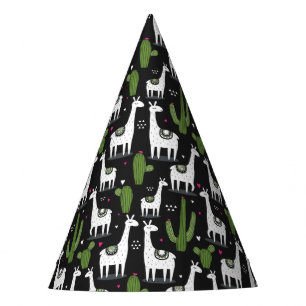 Chapeaux De Fêtes Motif heureux de lama