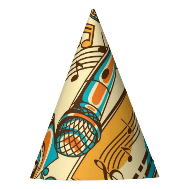 Chapeaux De Fêtes Motif musical (Devant)