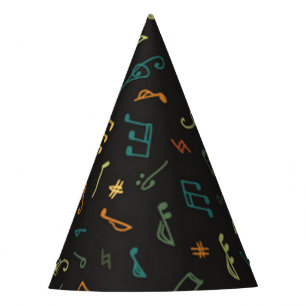 Chapeaux De Fêtes Motif musical