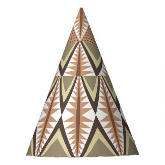 Chapeaux De Fêtes Motifs Ethniques : Motif Folk Élégant.