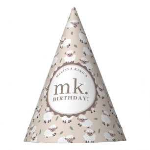 Chapeaux De Fêtes Moutons Agneaux Animaux de Ferme Cute Anniversaire