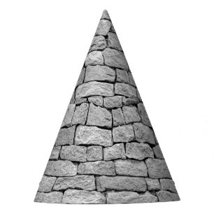 Chapeaux De Fêtes Mur en pierre grise, arrière - plan abstrait.