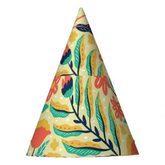 Chapeaux De Fêtes Nature Foliage : Floral Motif sans joint.