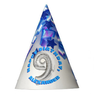 Chapeaux De Fêtes Neuvième garçons d'anniversaire neuf années de