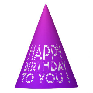 Chapeaux De Fêtes N'Importe Quel Nom Modifiable Joyeux Anniversaire
