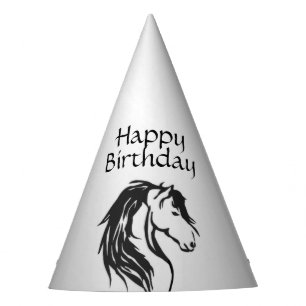 Chapeaux De Fêtes Noble Cheval Head Anniversaire