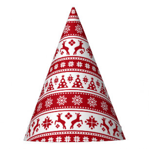 Chapeaux De Fêtes Noël Vacances Nordic Motif Cosy