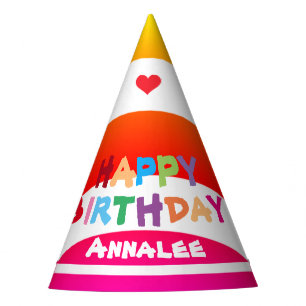 Chapeaux De Fêtes Nom Anniversaire de enfant personnalisé moderne jo
