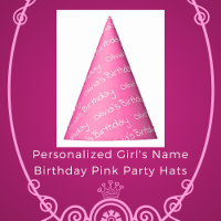 Nom de la fille personnalisée Anniversaire Casquet