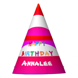 Chapeaux De Fêtes Nom personnalisé mignon Casquettes de fête d'anniv