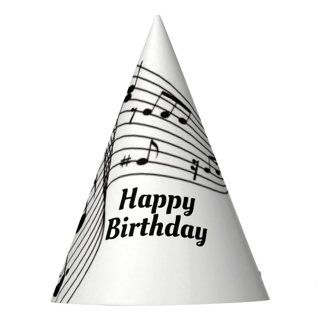 Chapeaux De Fêtes Notes musicales sur le Casquette du parti (Devant)