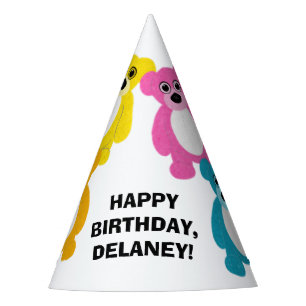 Chapeaux De Fêtes Nounours en Rainbow Colours Anniversaire de enfant