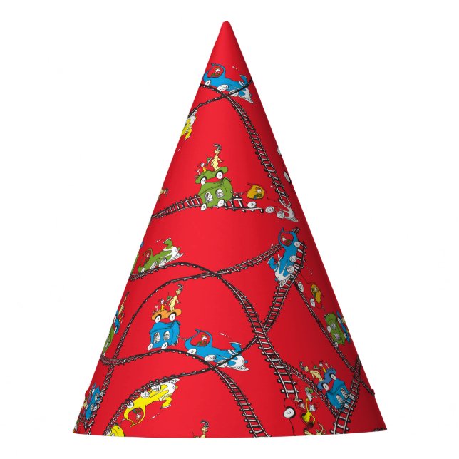 Chapeaux De Fêtes Oeufs verts et jambon | Motif de train (Devant)