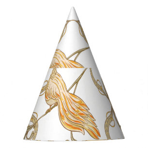 Chapeaux De Fêtes Oiseaux à fleurs Art nouveau