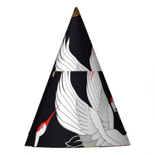 Chapeaux De Fêtes Oiseaux volants : Heron de grue japonais.