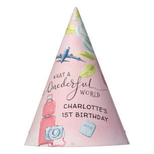 Chapeaux De Fêtes ONE derful World Girls First Birthday