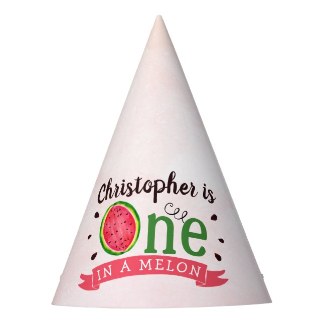 Chapeaux De Fêtes One In A Melon 1er Anniversaire (Devant)