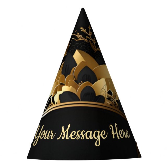 Chapeaux De Fêtes Or élégant personnalisé (Devant)