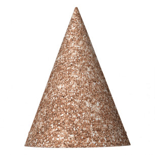 Chapeaux De Fêtes Or rose de parties scintillantes brillantes